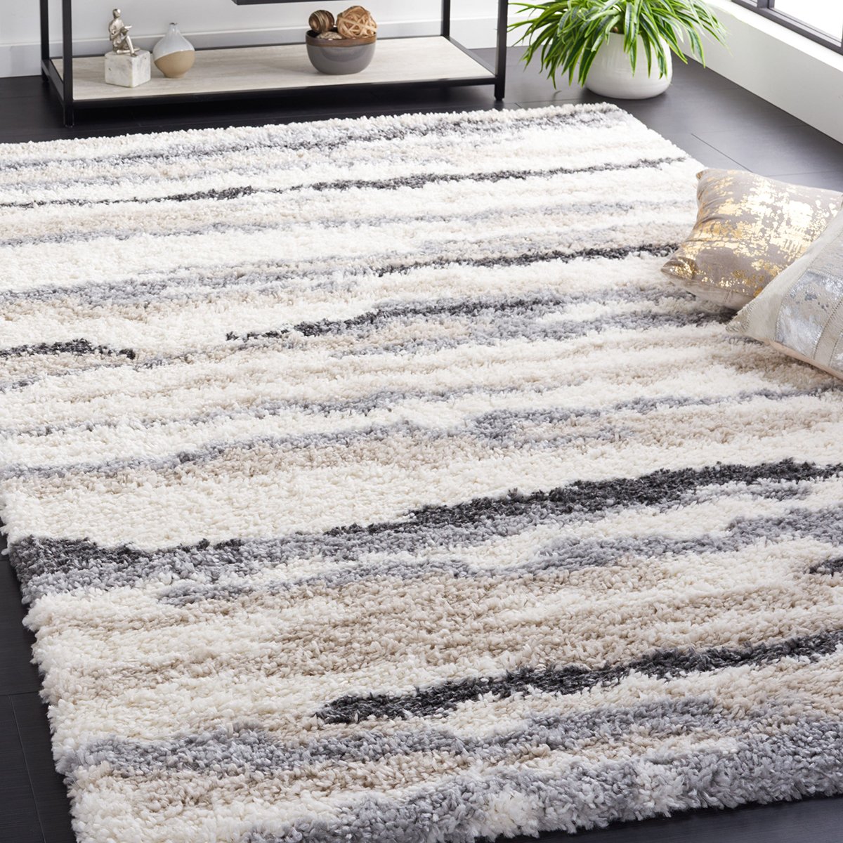 Moonlight Neptune Slate Rug by Rug Culture Linen
