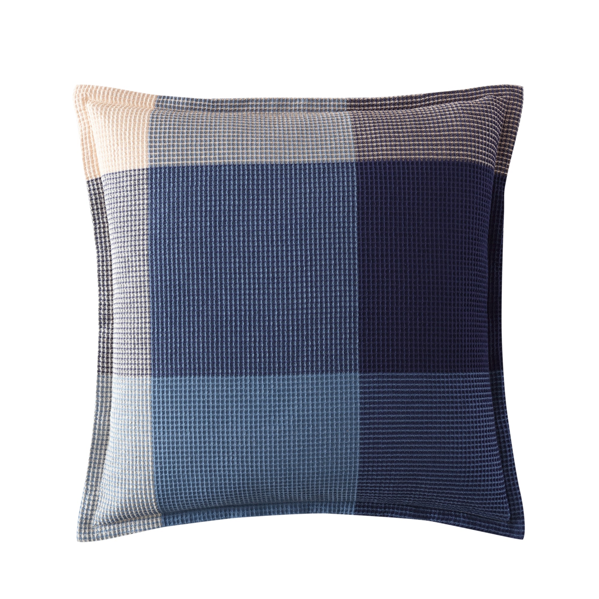 Sadie Navy European Pillowcase by Logan and Mason Platinum Linen