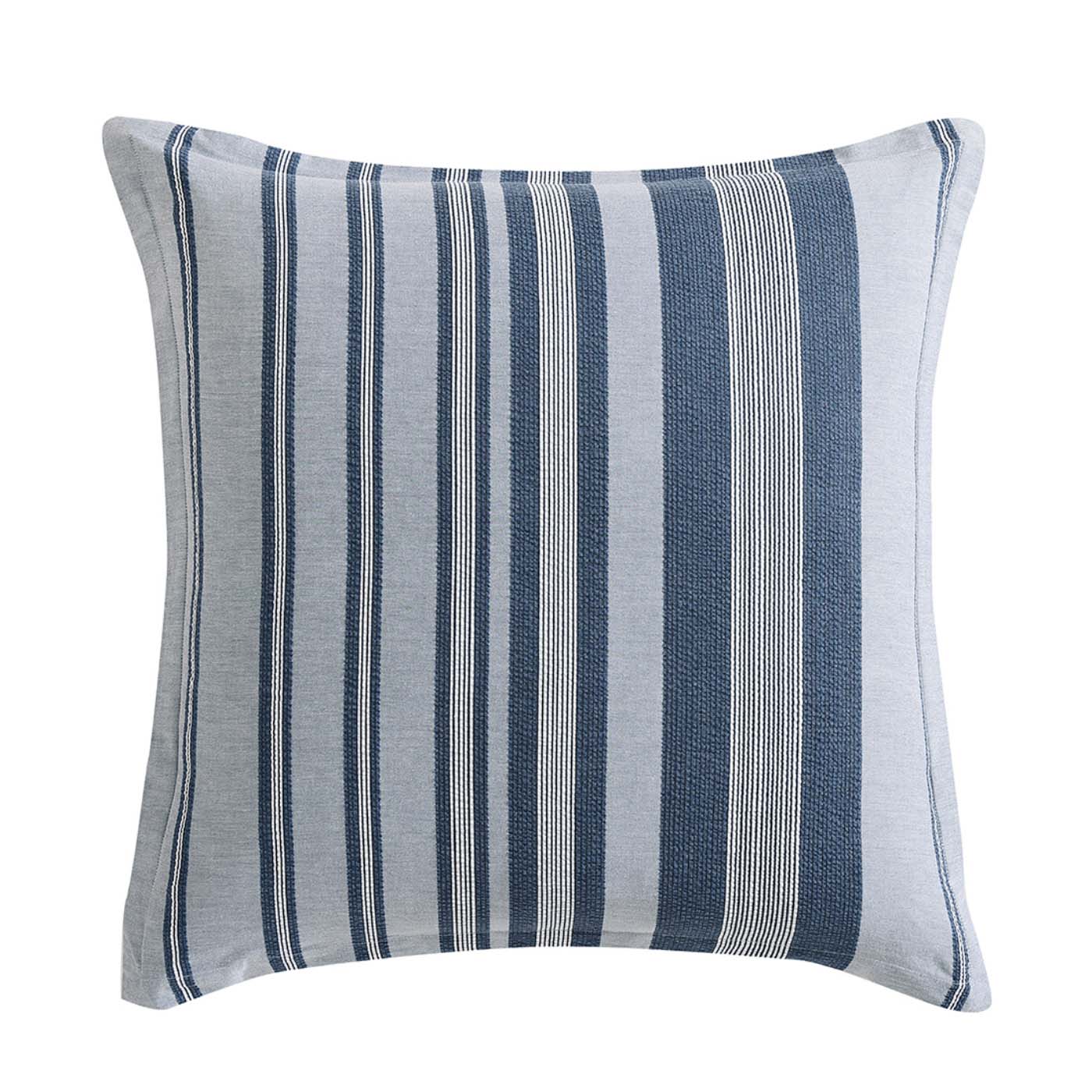Hunter Indigo European Pillowcase by Logan and Mason Platinum Linen