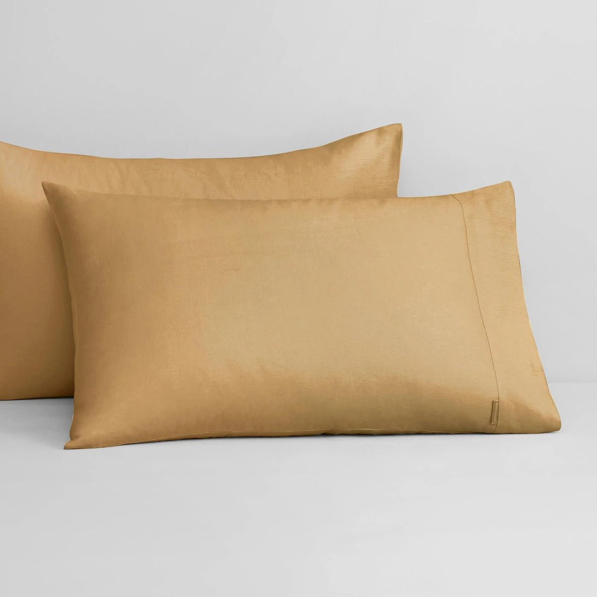 Abbotson Ochre Linen Standard Pillowcase Pair by Sheridan Linen