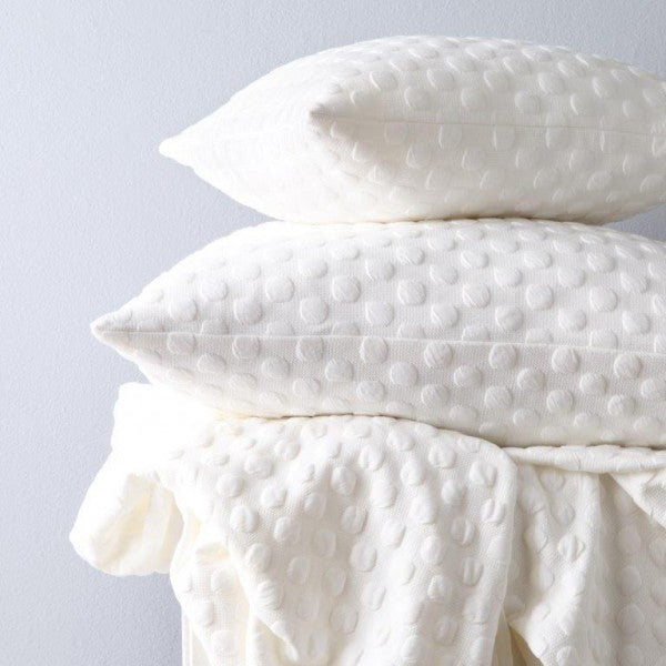 Efron White European Pillowcase by Royal Doulton Linen