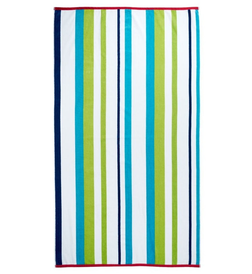 Thick Thin Beach Towel 102 x 178cm by Linen House Linen