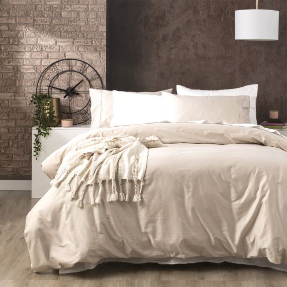 Park Avenue 500 Thread Count DOVE Natural Bamboo Cotton QUILT COVER SE