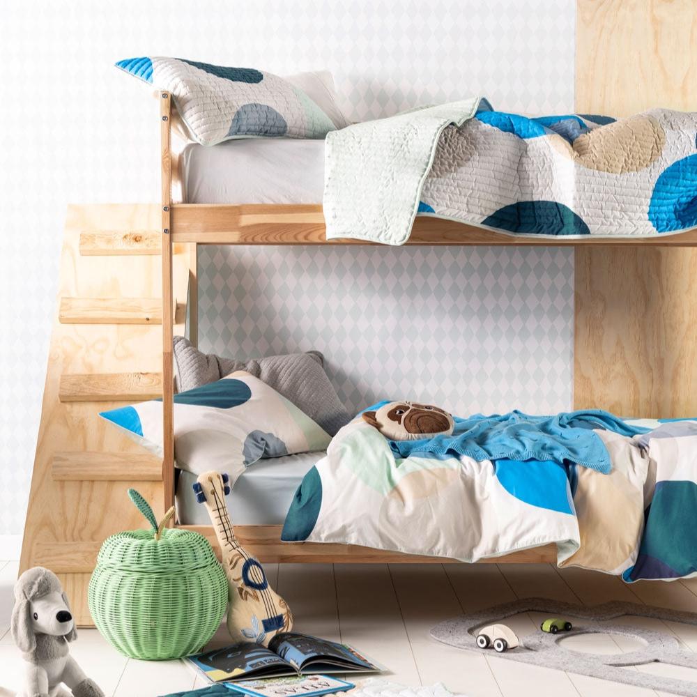 Sundae Blue Quilt Cover Set by Hiccups Linen