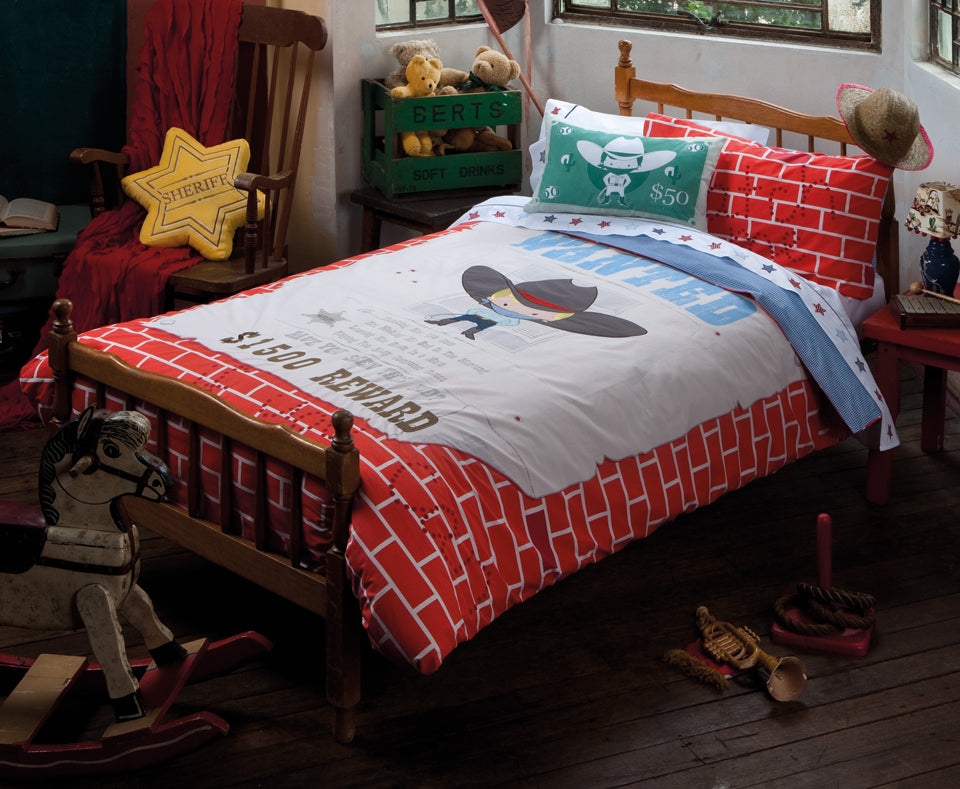 Wanted Quilt Cover Set by KAS Kids