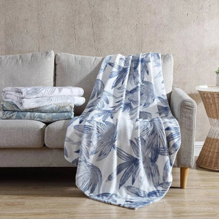 Kayo Blue Canal Blanket by Tommy Bahama Home