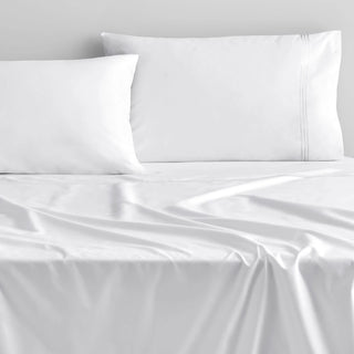 1200TC Palais Snow Flat Sheet by Sheridan