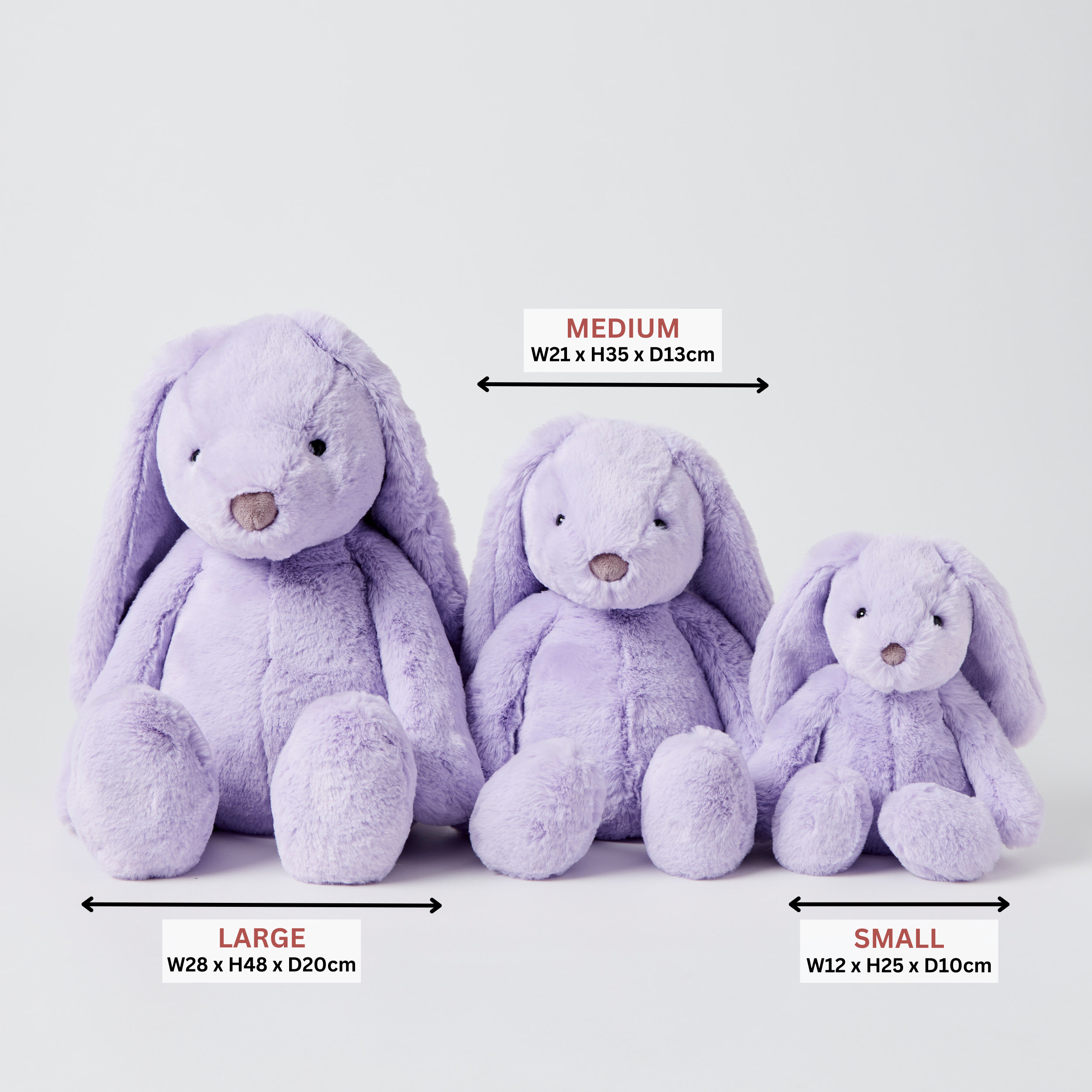 Large Bunny Lilac Soft Toy by Jiggle & Giggle | Planet Linen Large Bunny Lilac Soft Toy by Jiggle & Giggle | Planet Linen