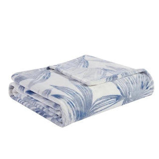 Kayo Blue Throw Blanket by Tommy Bahama Home