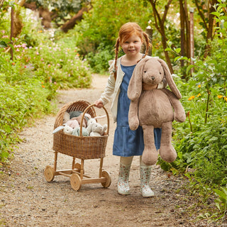 EXTRA LARGE Bunny Soft Toy GREY by Jiggle & Giggle