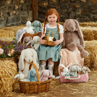 EXTRA LARGE Bunny Soft Toy GREY by Jiggle & Giggle