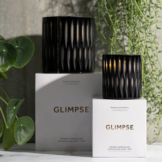 Glimpse Noir Luxury Candle 440g  by Apsley and Company