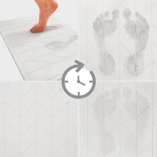 Algodon  DRI Stone Bath/ Kitchen Mat Natural White