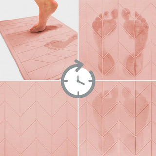 Algodon  DRI Stone Bath/ Kitchen Mat BLUSH