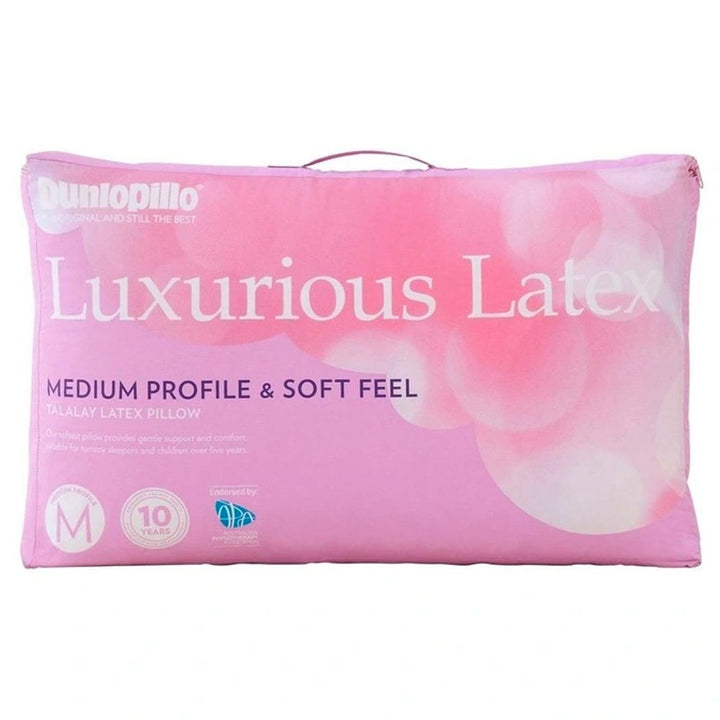 Dunlopillo Luxurious Latex Medium Profile Soft Feel Pillow