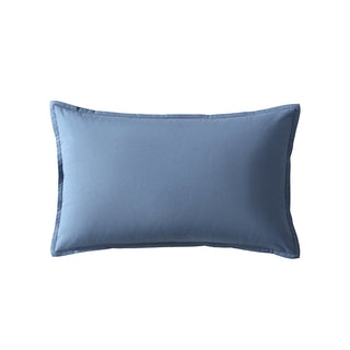 300TC Cotton Percale Indidgo Breakfast Cushion by Private Collection