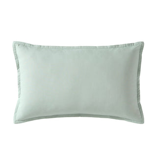300TC Cotton Percale Sage Breakfast Cushion by Private Collection