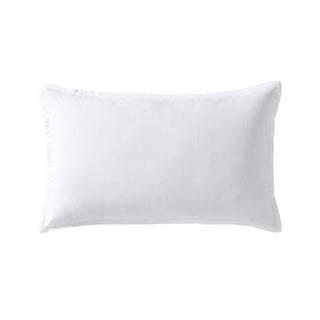 300TC Cotton Percale White Breakfast Cushion by Private Collection
