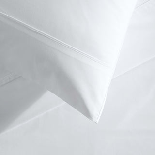 300TC Cotton Percale White Sheet Set by Private Collection