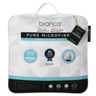Bianca Relax Right Summer Microfibre Quilt 300gsm