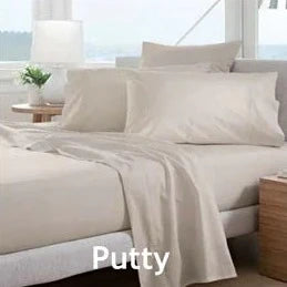 300TC Classic Percale Pillowcase Pair PUTTY by Sheridan