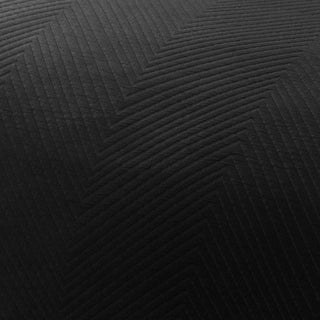 Renee Taylor Chevron Black Jacquard Quilt Cover Set