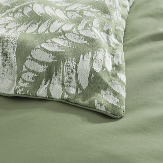 Renee Taylor Lansfield Sage Jacquard Quilt Cover Set