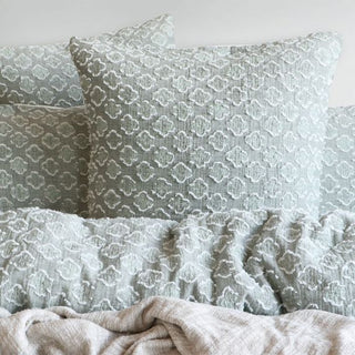 Renee Taylor Luna Sage Jacquard European Pillowcase