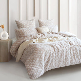 Renee Taylor Amara Nude Jacquard European Pillowcase