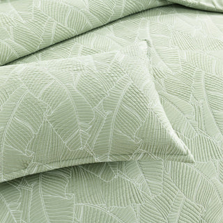 Renee Taylor Woods Sage Jacquard Quilt Cover Set