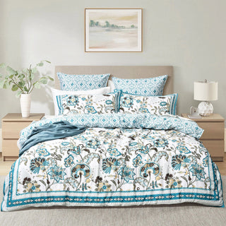 Renee Taylor 300tc Cotton Reversible Anaya Quilt Cover Set