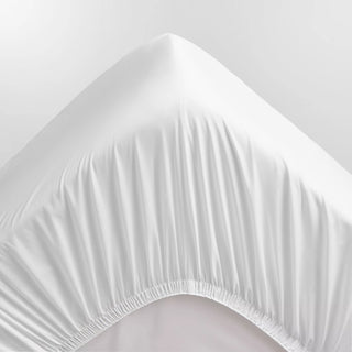 Egyptian Cotton Sateen FITTED SHEET White by Sheridan