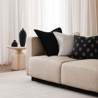 Geneva Natural Square Filled Cushion 50 x 50cm by Zaab