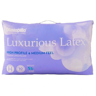 Luxurious Latex High Profile & Medium Feel Pillow by Dunlopillo 