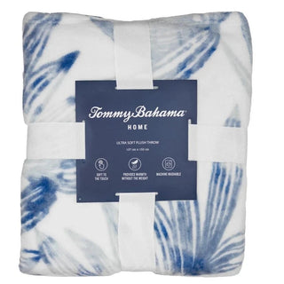 Kayo Blue Throw Blanket by Tommy Bahama Home