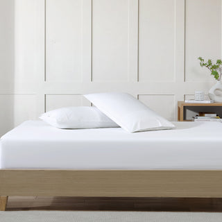 500TC Cotton Sateen White Standard Pillowcase by Private Collection