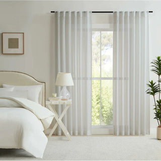 Orson Concealed Tab Sheer Curtain in STORM by Zaab