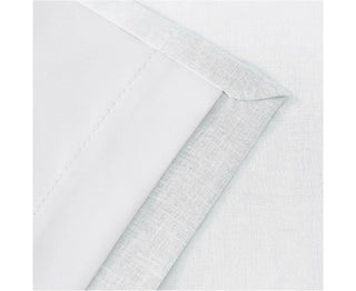Amelie Room Darkening Concealed Tab Curtain in WHITE by Zaab
