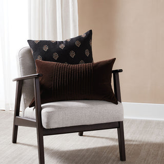 Calder Mocha Oblong Cushion 40 x 60cm by Zaab