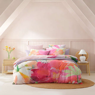 Wildflower Pink Quilt Cover Set by Logan and Mason