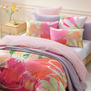 Wildflower Pink Quilt Cover Set by Logan and Mason