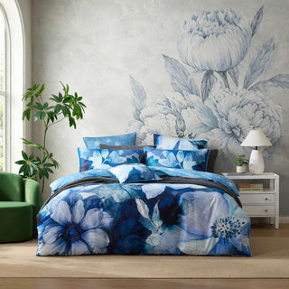 Aurora Denim Quilt Cover Set by Logan and Mason