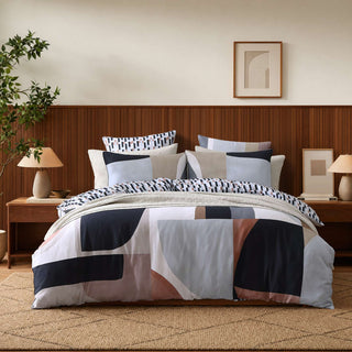 Alterra Charcoal Quilt Cover Set by Logan and Mason