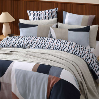 Alterra Charcoal Quilt Cover Set by Logan and Mason