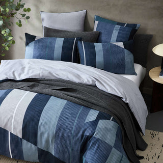 Talbot Grey Quilt Cover Set by Logan and Mason