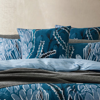 Wilga Blue Pillowcase by Logan and Mason