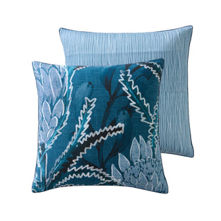 Wilga Blue Pillowcase by Logan and Mason