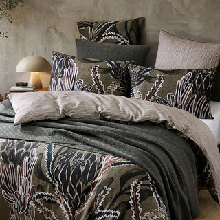 Wilga Taupe Quilt Cover Set by Logan and Mason