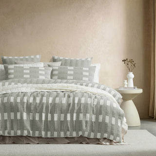 Edge Cilantro Quilt Cover Set by Logan and Mason Platinum