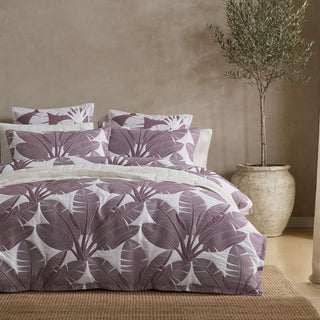 Lagos Fig Quilt Cover Set by Logan and Mason Platinum